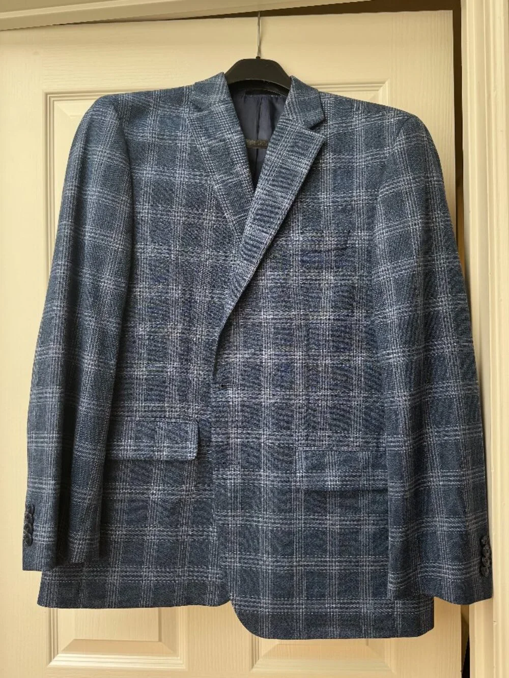 Michael Kors 42R Men’s Blue Plaid Blazer